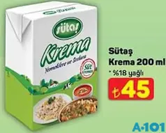 SÜTAŞ KREMA 200 ML SÜTAŞ KREMA 200 ML